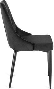 Čalouněná jídelní židle CORK černá