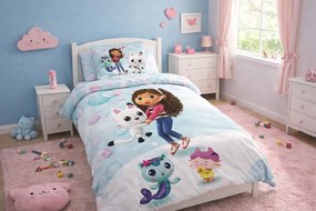 Jerry Fabrics Obliečky z mikrovlákna 140x200 + 70x90 cm - Gabby's Dollhouse "bubbles"