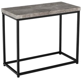 Príručný stolík, čierna/betón, TENDER