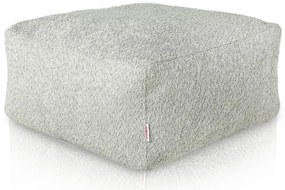 Podnožka Boucle svetlosivá kocka