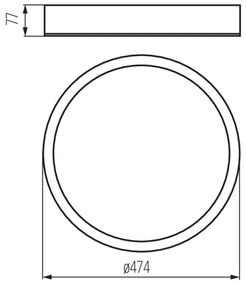 Kanlux 23122 - Stropné svietidlo JASMIN 3xE27/20W/230V ø 47,5 cm wenge