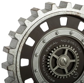 Nástenné hodiny Gears, sivá