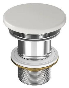 Cersanit Larga, keramická zátka pre umývadlá bez prepadu, svetlá šedá matná, K677-094