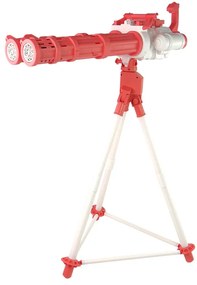 Lean Toys Bublifuk v tvare Zbrane na stojane - ružová