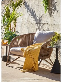 Čierny príručný stolík Kave Home Melano