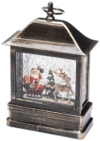 LED svetelná dekorácia lampáš, napájanie: batériové/sieťové, teplá biela, výška: 25 cm