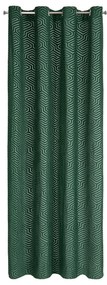 ZÁVES NA KRÚŽKOCH PIERRE CARDIN INGA 140X250 CM TMAVOZELENÁ