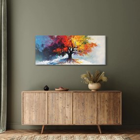 Obraz - Pestrofarebný strom (120x50 cm)