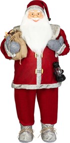 Dekorácia MagicHome Vianoce, Santa, červený, 120 cm (120 cm)