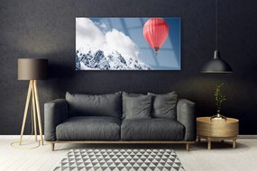 Obraz plexi Balón vrcholy hor zima 120x60 cm