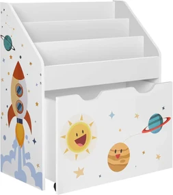 Detská knižnica KIDS 62,5x29,5x70 cm biela