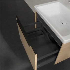 VILLEROY &amp; BOCH Subway 3.0 závesná skrinka pod umývadlo, 1 zásuvka, s LED osvetlením, 572 x 478 x 429 mm, Nordic Oak, C577L1VJ