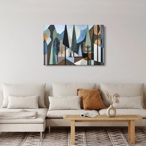 Obraz - Prírodná geometrická abstrakcia II. (90x60 cm)