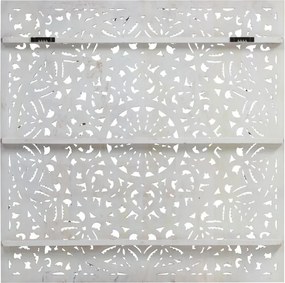 furniture-nabytek.cz - Masívny nástenný obraz Zambezi z mango dreva, lakovaný, šedý – 150×150 cm