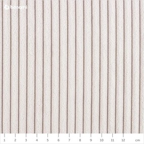 Béžová čalúnená dvojlôžková posteľ s úložným priestorom s roštom 180x200 cm Cube – Meise Möbel