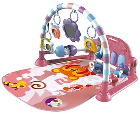 Hracia podložka klavír- rôzne typy, ružová