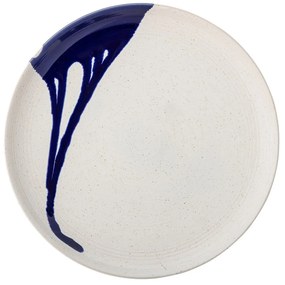 Bielo-modrá miska z kameniny 2,22 l Okayama – Bloomingville