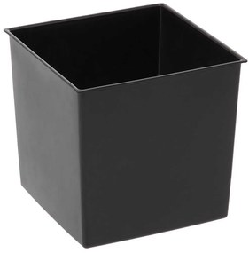 PLASTOVÝ KVETINÁČ FLORE 19X19 CM IMITÁCIA BETÓNU ČIERNA