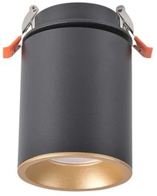 Podhľadové bodové svietidlo HARON 1xGU10/10W/230V čierna/zlatá
