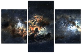 Obraz - Vesmír s hmlovinou (90x60 cm)