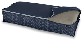 Tmavomodrý úložný box pod postel Domopak Metrik, 95 x 45 cm