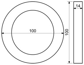 Domové číslo "0", RN.100LV, štruktúrované, antracit