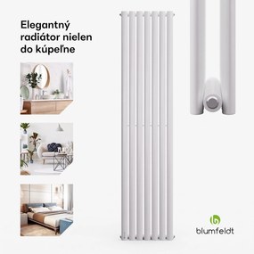 Blumfeldt Tallheo, 41 x 180, radiátor, kúpeľňový radiátor, rúrkový radiátor, 1435 W, teplovodný, 1/2