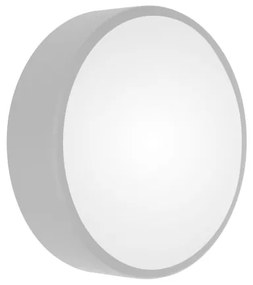 Vonkajšie stropné svietidlo so senzorom CLEO 2xE27/24W/230V pr. 30 cm šedá IP54