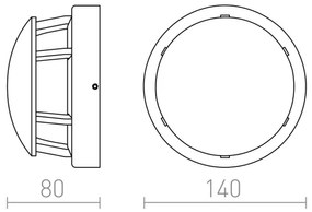 RED - Design Rendl - R11963 - LED Vonkajšia lampa FAROS LED/3W/230V IP54