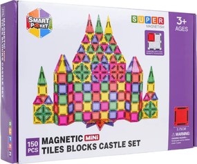 Magnetická stavebnica SUPER MAGNETISM Mini, 150 dielikov