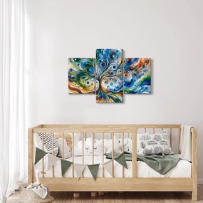 Obraz – Farebný energetický strom (90x60 cm)