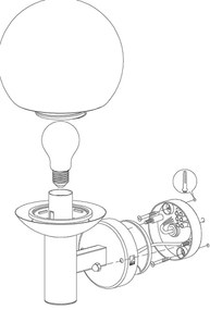 Eglo 97247 - LED Vonkajšie nástenné svietidlo NISIA-C 1xE27/9W/230V IP44