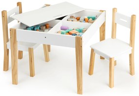 Stôl s dvoma stoličkami detský set nábytku ECOTOYS