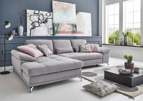 XXXLutz ROHOVÁ SEDAČKA, textil, strieborná Sit & More - Sedačky - 000144005510