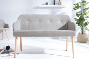 Dizajnová lavica Sweden svetlo sivá