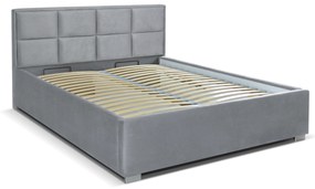 Manželská posteľ 160 cm Grander (sivá) (s roštom a úl. priestorom). Vlastná spoľahlivá doprava až k Vám domov. 1029296