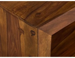 furniture-nabytek.cz - Masívny TV stolík Cube I z palisandra, lakovaný, hnedý – 150×38×45 cm