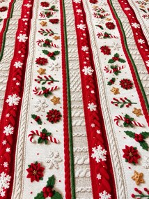 INTERMEDIC SK Vianočná posteľná obliečka Svetrík 140×200 + 70×90 cm