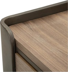 Hnedý konferenčný stolík z jedlového dreva 60x60 cm Toronto – Mauro Ferretti