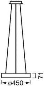 Ledvance - LED Stmievateľný luster na lanku SUN@HOME CIRCULAR LED/18,5W/230V Wi-Fi