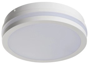 KANLUX Vonkajšie stropné prisadené LED osvetlenie DEVON, 18W, denná biela, okrúhle, 22cm, biele