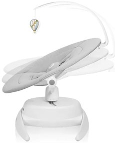 Lionelo - Detské hojdacie kresielko s melódiou IRIS Grey Concrete