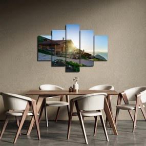 Obraz - Ráno v alpách, Tirolsko (150x105 cm)