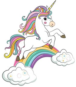 3D Samolepka Magic Unicorn, 14 x 20 cm