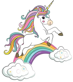 3D Samolepka Magic Unicorn, 14 x 20 cm
