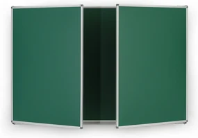 Roztváracia zelená keramická tabuľa pre popis kriedou, magnetická, 3600 x 1200 mm