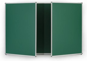 Roztváracia zelená keramická tabuľa pre popis kriedou, magnetická, 3600 x 1200 mm