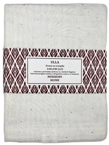 Záclona s provázky Ulla polyester ecru 140x180 Merkury Home II/22