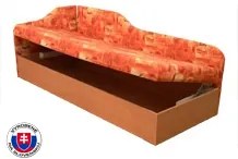 Jednolôžková posteľ (váľanda) 80 cm Eda 4/2 (s pružinovým matracom) (L). Vlastná spoľahlivá doprava až k Vám domov. 774112