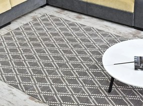 Dizajnový koberec LARRY 230 x 160 cm šedý bavlna